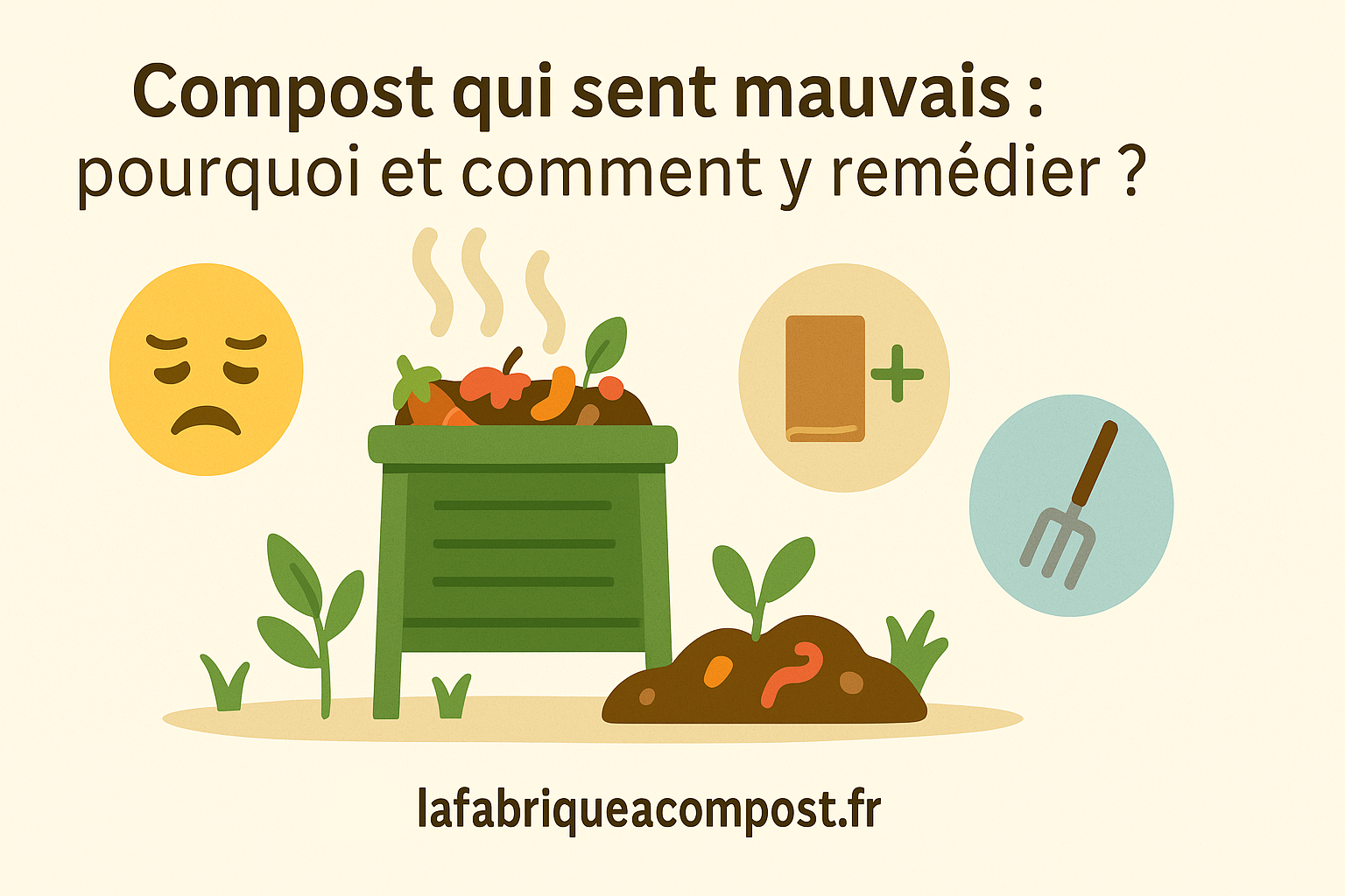 Compost qui sent mauvais : pourquoi et comment y remédier ?