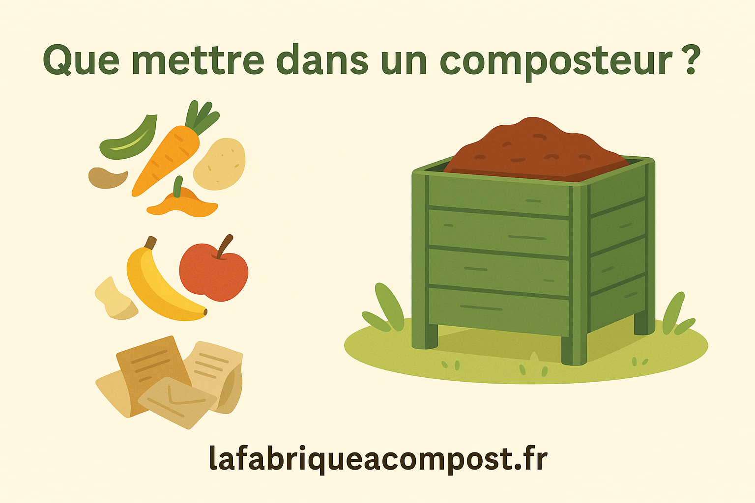 Que mettre dans un composteur ?